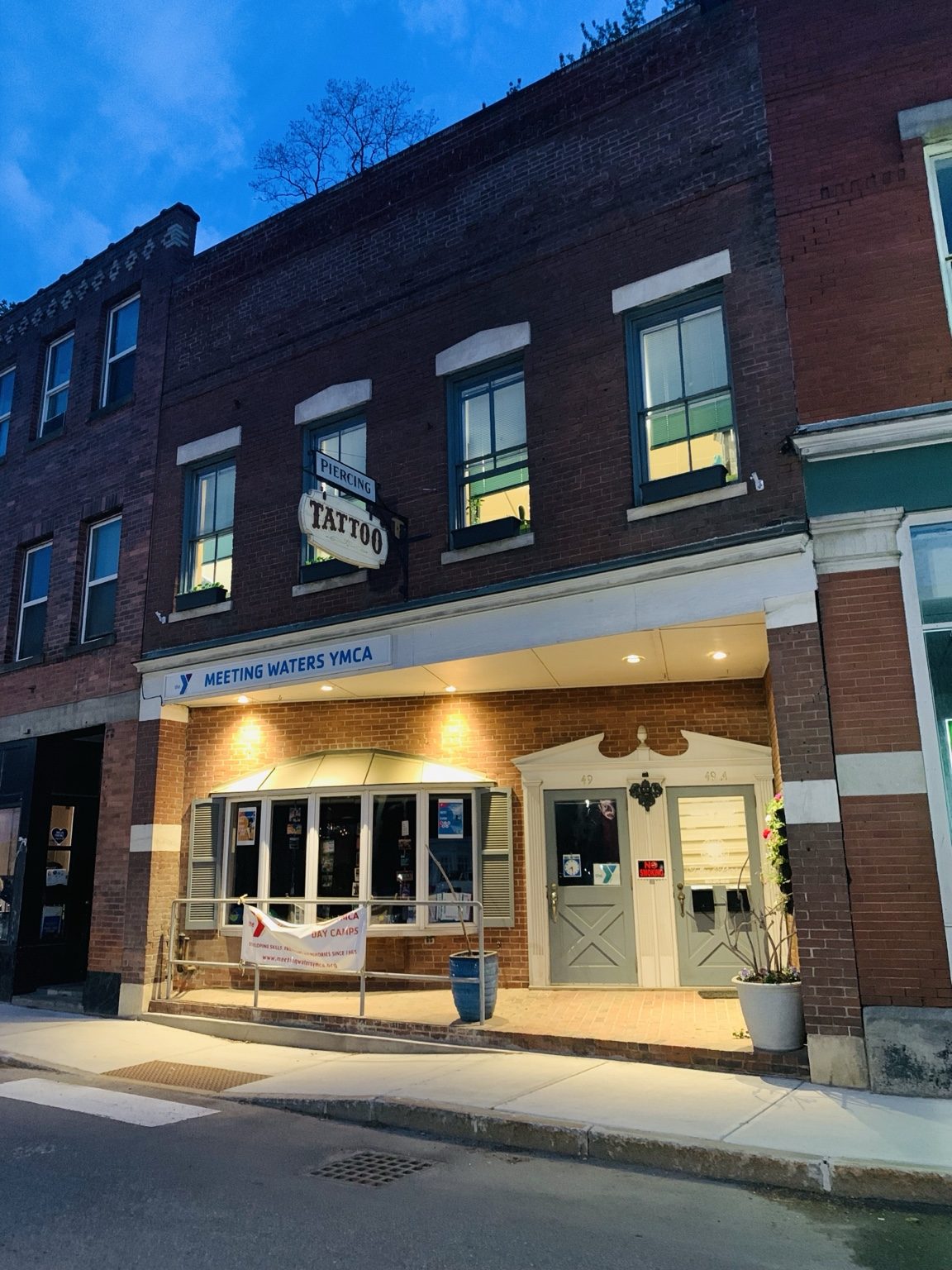 Large expanded Mountainside Tattoo building in Bellows Falls